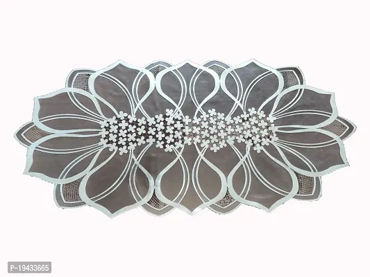 Designer Brown Silver 80 Cm Table Runner (PVC)