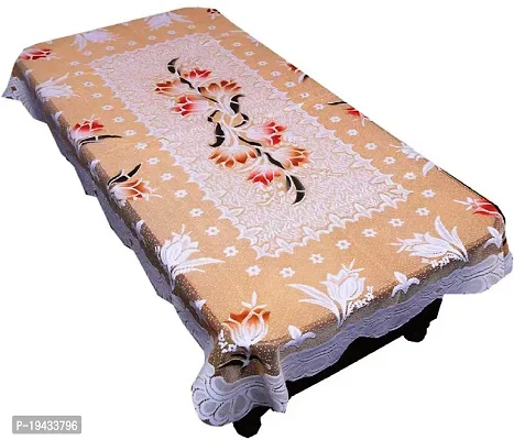 Sbm Floral 4 Seater Table Cover (Yellow Cotton)-thumb0