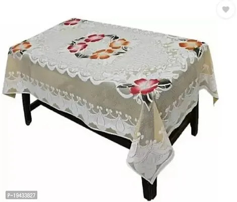 Ar Exclusive Floral 4 Seater Table Cover (Multicolor Cotton)-thumb0
