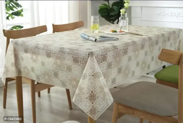 Designer Floral 8 Seater Table Cover (Multicolor Vinyl)-thumb0