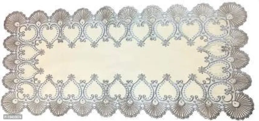 Designer Silver 80 Cm Table Runner (PVC)