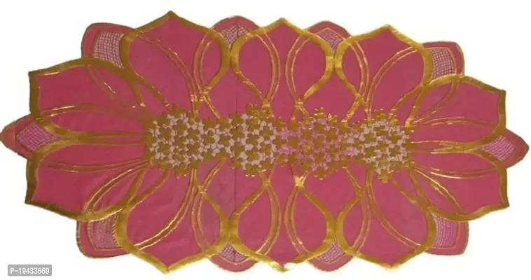 Designer Golden Pink 80 Cm Table Runner (PVC)