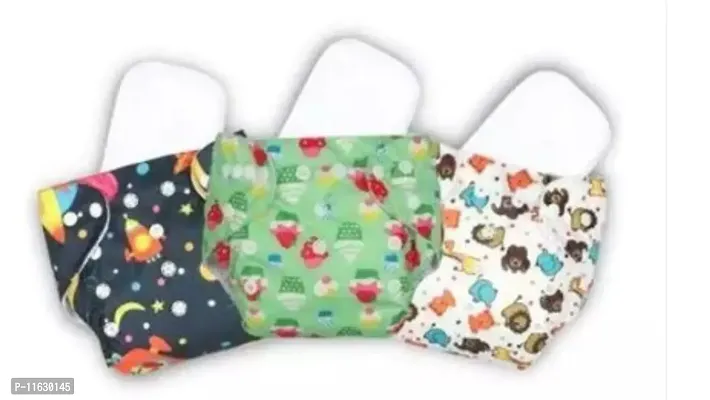 Adjustable Snap Buttons Cloth Diaper Pack of 3