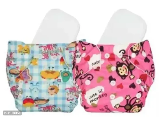 Printed Cloth Diaper Pack of 2-thumb0