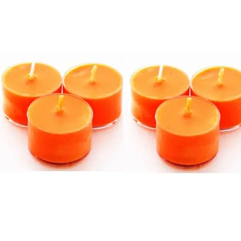 ThirteenthAananda Scented Tealight Candles Clear Cup Tea Light, Candles for Home Decoration, Celebration 3.6 Hours Burning Time (Pack of 9)