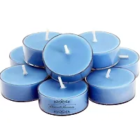 ThirteenthAananda Scented Tealight Candles Clear Cup Tea Light, Candles for Home Decoration, Celebration, 3.6 Hours Burning Time (Pack of 9, Sea Breeze)-thumb3