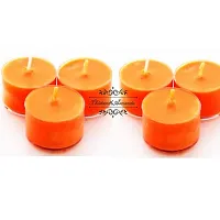 ThirteenthAananda Scented Tealight Candles Clear Cup Tea Light, Candles for Home Decoration, Celebration, 3.6 Hours Burning Time (Pack of 9, Cinnamon)-thumb4