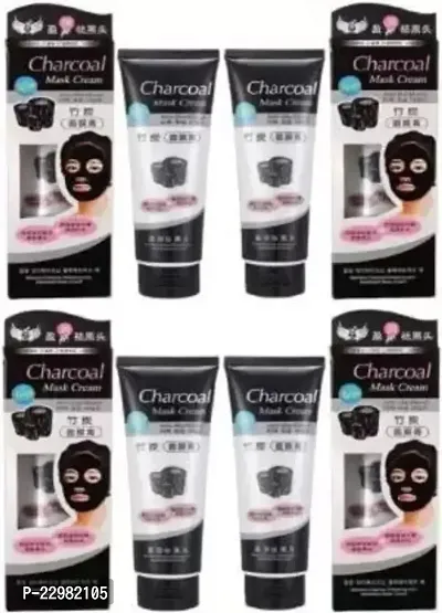 CHARC OAL FACE MASK FOR ANTI- BLEMISH (PACK OF 4)-thumb0