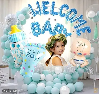 Baby Welcome 50Pc Balloons 3Pc Toy-thumb0