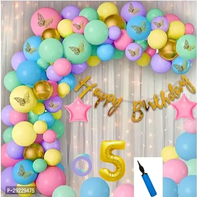 New Birthday 5 Party Decoration Combo- Set Of 100-thumb0