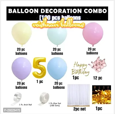 New Birthday 5 Party Decoration Combo- Set Of 100-thumb2