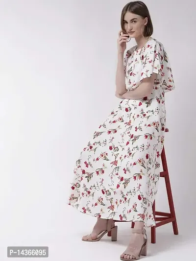 Manggo Women Floral Print Crepe Maxi Dress-thumb5