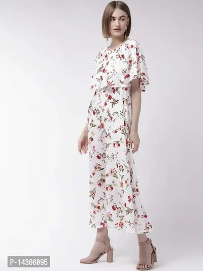 Manggo Women Floral Print Crepe Maxi Dress-thumb4