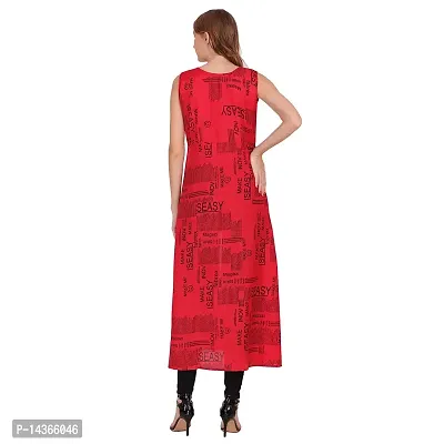 Manggo Women Newspaper Print Slit Dress-thumb3