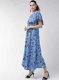 Manggo crepe fabric cap dress-thumb3