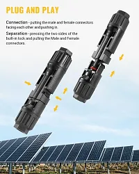 ABONIX Solar MC4 Connectors for Solar Panel Cable Male/Female (2 Pair)-thumb2