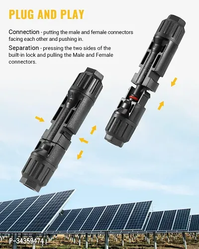 ABONIX Solar MC4 Connectors for Solar Panel Cable Male/Female (2 Pair)-thumb3