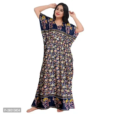 Comfortable Multicoloured Cotton Nighty For Women-thumb0