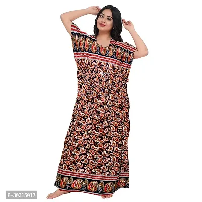 Comfortable Multicoloured Cotton Nighty For Women-thumb0