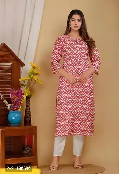 Stylish Fancy Designer Rayon Kurta For Women-thumb0