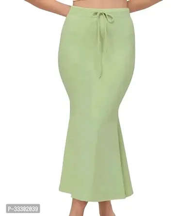 Reliable Green Cotton Solid Fish Cut Shapewear Petticoat For Women-thumb0