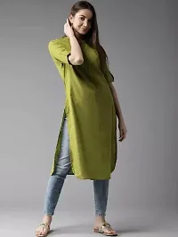 Stylish Cotton Solid Kurti for Women-thumb1