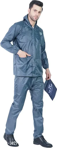 Stylish Polyster Unisex Raincoat For Men And Women Size XL-thumb4