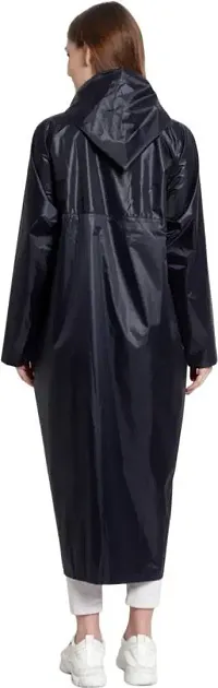 Stylish Polyster Unisex Raincoat For Men And Women Size XL-thumb1