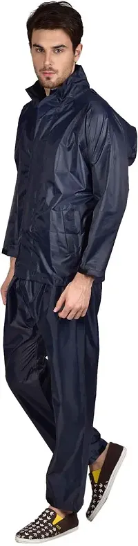 Stylish Polyster Unisex Raincoat For Men And Women Size XL-thumb3