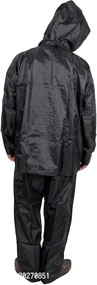 Stylish Polyster Unisex Raincoat For Men And Women Size XL-thumb2