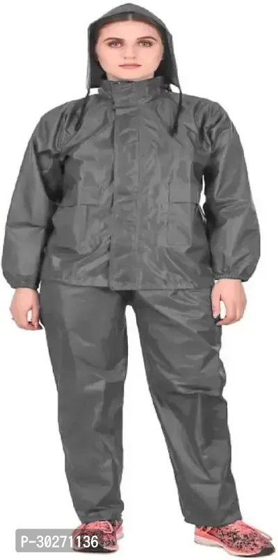 Stylish Polyster Unisex Raincoat For Men And Women Size XL-thumb4