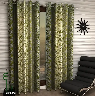 Set of 2 Beautiful Polyester Long Door Curtains