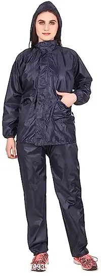 Stylish Polyster Unisex Raincoat For Men And Women Size Free-thumb2