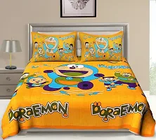 Comfortable Multicoloured  Polycotton Bedsheet with 2 Pillow Covers-thumb3