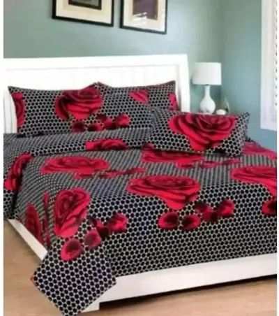 Poly Cotton Double Bedsheets