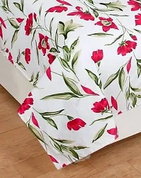 Comfortable Multicoloured  Polycotton Bedsheet with 2 Pillow Covers-thumb1