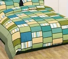 Comfortable Multicoloured  Polycotton Bedsheet with 2 Pillow Covers-thumb1