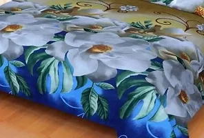 Comfortable Multicoloured  Polycotton Bedsheet with 2 Pillow Covers-thumb1