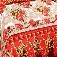 Comfortable Multicoloured  Polycotton Bedsheet with 2 Pillow Covers-thumb1