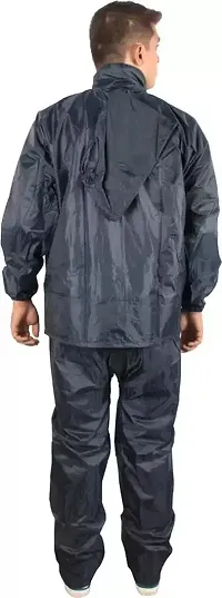 Stylish Polyster Unisex Raincoat For Men And Women Size XXL-thumb1