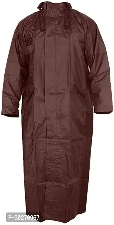 Stylish Polyster Unisex Raincoat For Men And Women Size XL-thumb0