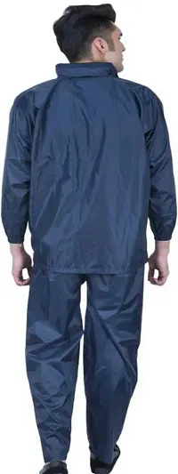 Stylish Polyster Unisex Raincoat For Men And Women Size M-thumb1