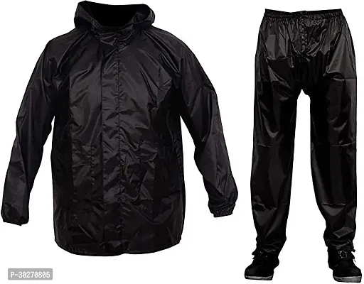 Stylish Polyster Unisex Raincoat For Men And Women Size XXL-thumb0