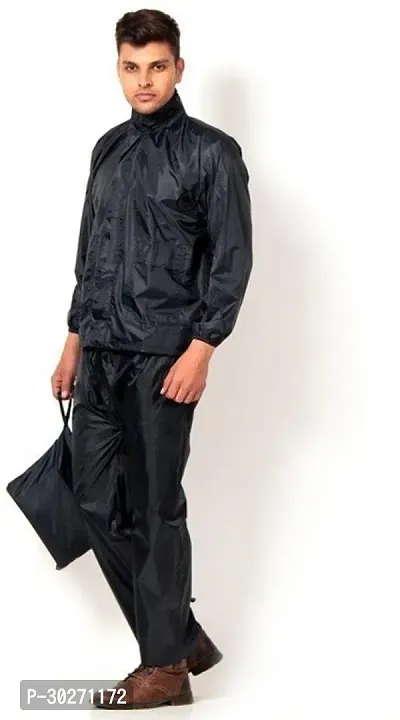 Stylish Polyster Unisex Raincoat For Men And Women Size XL-thumb4