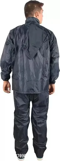 Stylish Polyster Unisex Raincoat For Men And Women Size L-thumb2