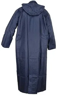 Stylish Polyster Unisex Raincoat For Men And Women Size M-thumb1