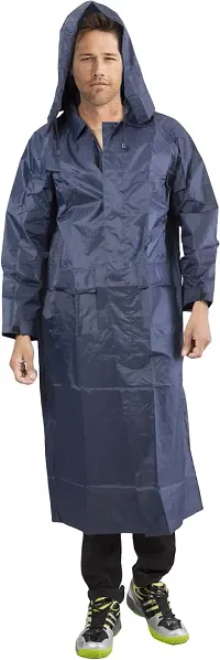 Stylish Polyster Unisex Raincoat For Men And Women Size L-thumb2