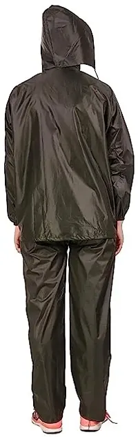 Stylish Polyster Unisex Raincoat For Men And Women Size L-thumb3