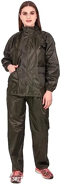 Stylish Polyster Unisex Raincoat For Men And Women Size XL-thumb3