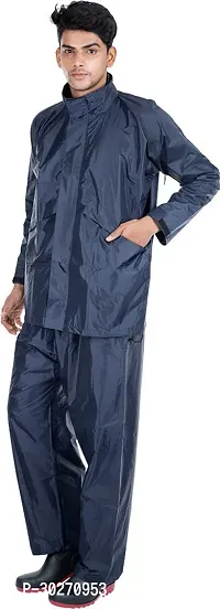 Stylish Polyster Unisex Raincoat For Men And Women Size M-thumb2